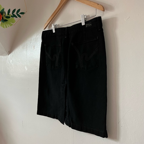 VTG 2003 Citizens 5 pocket black denim skirt sz 30 - Picture 11 of 13